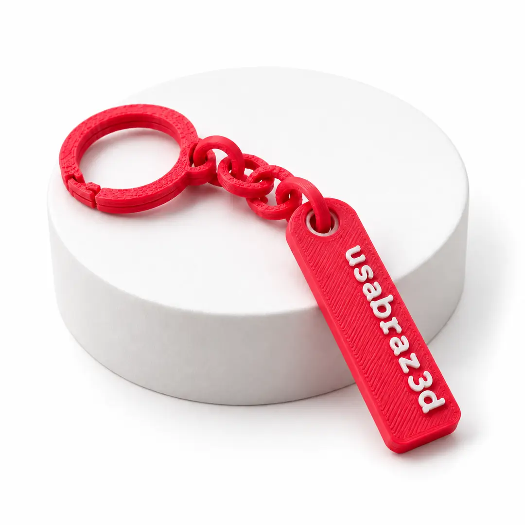 Personalized 3D Printed Whistle Keychain – Custom Name Tag